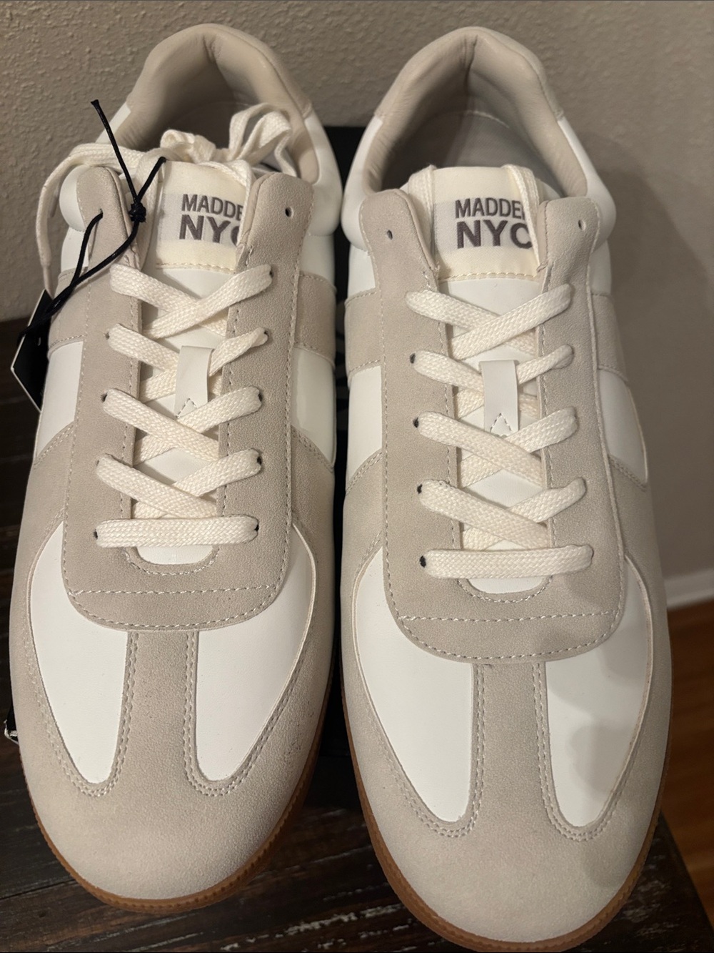 Madden NYC Men’s Morddy Fashion Casual White Lace Up Sneakers 13 - Picture 3 of 6
